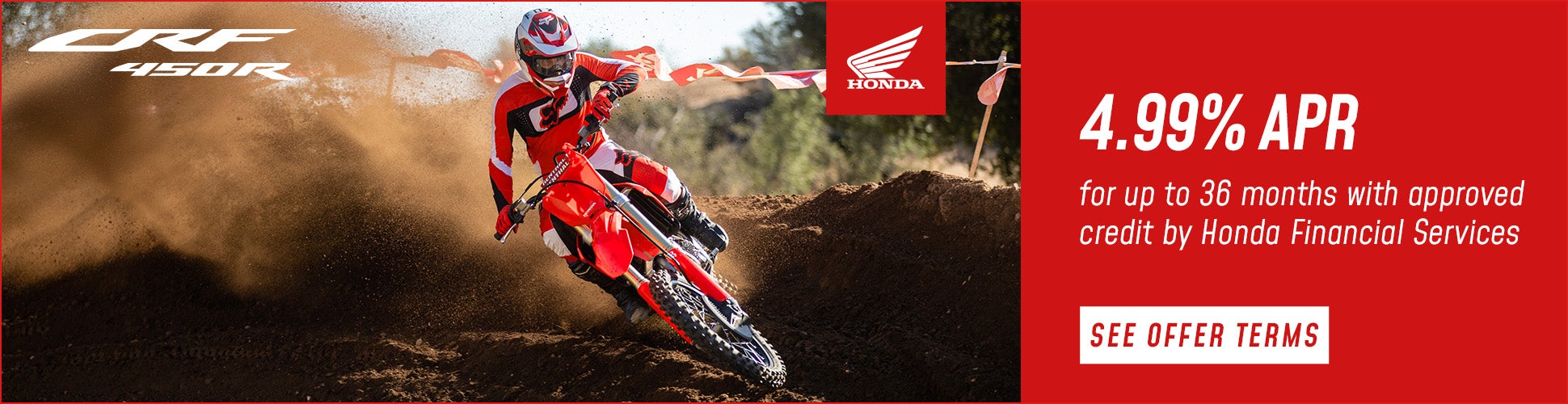 special financing on select Honda atv motorcycle and sxs